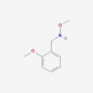 molecular formula C9H13NO2 B1427271 Methoxy[(2-methoxyphenyl)methyl]amine CAS No. 1457753-55-7
