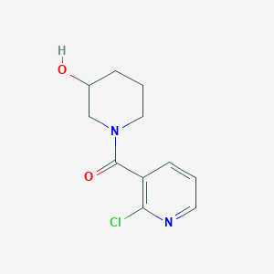 molecular formula C11H13ClN2O2 B1427273 (2-Chloropyridin-3-yl)(3-hydroxypiperidin-1-yl)methanone CAS No. 1184788-76-8