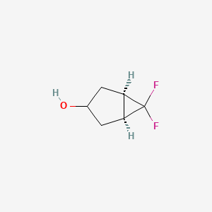 molecular formula C6H8F2O B1427277 (1R,3R,5S)-rel-6,6-difluorobicyclo[3.1.0]hexan-3-ol CAS No. 1099656-48-0