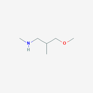 molecular formula C6H15NO B1427279 (3-Methoxy-2-methylpropyl)(methyl)amine CAS No. 1247523-63-2
