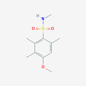 molecular formula C11H17NO3S B1427282 4-methoxy-N,2,3,6-tetramethylbenzenesulfonamide CAS No. 2197052-81-4