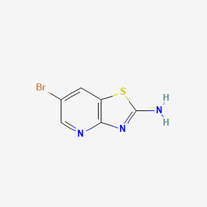 molecular formula C6H4BrN3S B1427284 6-Bromothiazolo[4,5-b]pyridin-2-amine CAS No. 857970-06-0