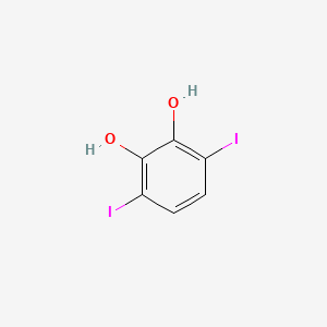 molecular formula C6H4I2O2 B1427294 3,6-二碘苯-1,2-二酚 CAS No. 361525-84-0