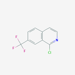 molecular formula C10H5ClF3N B1427296 1-Chloro-7-(trifluoromethyl)isoquinoline CAS No. 1196154-02-5