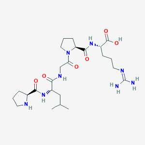 molecular formula C24H42N8O6 B14272968 L-Prolyl-L-leucylglycyl-L-prolyl-N~5~-(diaminomethylidene)-L-ornithine CAS No. 179899-85-5