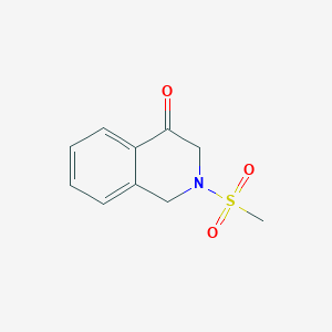 molecular formula C10H11NO3S B1427298 2-Methanesulfonyl-2,3-dihydro-1H-isoquinolin-4-one CAS No. 1235981-58-4