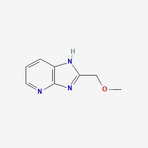 molecular formula C8H9N3O B1427302 3H-Imidazo[4,5-b]pyridine, 2-(methoxymethyl)- CAS No. 158525-79-2