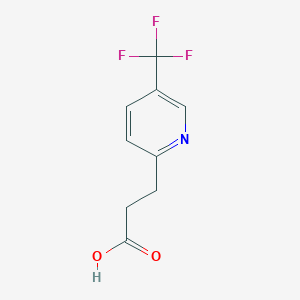 molecular formula C9H8F3NO2 B1427304 3-(5-(三氟甲基)吡啶-2-基)丙酸 CAS No. 910654-27-2