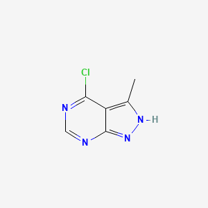 molecular formula C6H5ClN4 B1427307 4-Chloro-3-methyl-1H-pyrazolo[3,4-D]pyrimidine CAS No. 871335-85-2