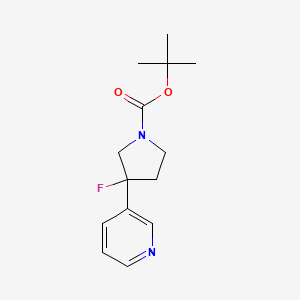 Tert-butyl 3-fluoro-3-(pyridin-3-yl)pyrrolidine-1-carboxylate