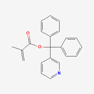 molecular formula C22H19NO2 B14273083 Diphenyl(pyridin-3-yl)methyl 2-methylprop-2-enoate CAS No. 167020-91-9