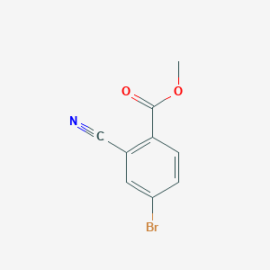 molecular formula C9H6BrNO2 B1427315 Methyl 4-bromo-2-cyanobenzoate CAS No. 1223434-15-8