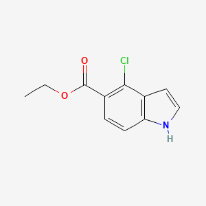 molecular formula C11H10ClNO2 B1427316 ethyl 4-chloro-1H-indole-5-carboxylate CAS No. 1057076-56-8