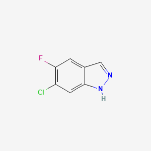 molecular formula C7H4ClFN2 B1427318 6-chloro-5-fluoro-1H-indazole CAS No. 937047-36-4