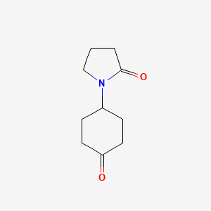 molecular formula C10H15NO2 B1427320 1-(4-Oxocyclohexyl)pyrrolidin-2-one CAS No. 1352933-85-7