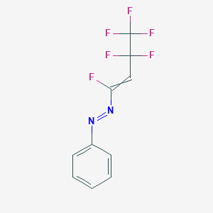 molecular formula C10H6F6N2 B14273205 (E)-1-(1,3,3,4,4,4-Hexafluorobut-1-en-1-yl)-2-phenyldiazene CAS No. 137731-01-2