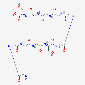 molecular formula C24H39N11O14 B14273214 Glycylglycylglycylglycyl-L-serylglycylglycylglycylglycylglycyl-L-serine CAS No. 181701-44-0
