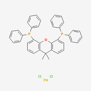 molecular formula C39H32Cl2OP2Pd B1427322 Dichloro[9,9-dimethyl-4,5-bis(diphenylphosphino)xanthene]palladium(II) CAS No. 205319-10-4