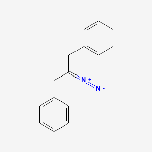 molecular formula C15H14N2 B14273227 Benzene, 1,1'-(2-diazo-1,3-propanediyl)bis- CAS No. 166264-26-2