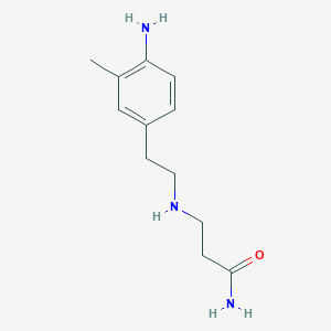 molecular formula C12H19N3O B14273271 N~3~-[2-(4-Amino-3-methylphenyl)ethyl]-beta-alaninamide CAS No. 141677-89-6