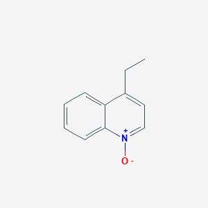 molecular formula C11H11NO B14273310 4-Ethyl-1-oxo-1lambda~5~-quinoline CAS No. 126921-53-7