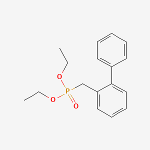 molecular formula C17H21O3P B14273367 Diethyl [([1,1'-biphenyl]-2-yl)methyl]phosphonate CAS No. 127218-04-6