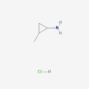molecular formula C4H10ClN B1427337 2-Methylcyclopropan-1-amine hydrochloride CAS No. 89123-14-8