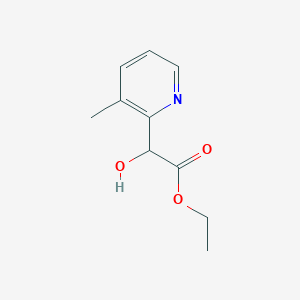 molecular formula C10H13NO3 B1427339 Ethyl 2-hydroxy-2-(3-methylpyridin-2-yl)acetate CAS No. 873459-50-8