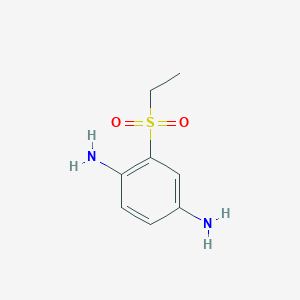 molecular formula C8H12N2O2S B14273448 2-(Ethanesulfonyl)benzene-1,4-diamine CAS No. 138325-64-1