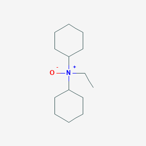 molecular formula C14H27NO B14273490 N-Cyclohexyl-N-ethylcyclohexanamine N-oxide CAS No. 127698-41-3