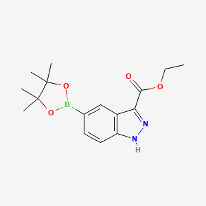 ethyl 5-(4,4,5,5-tetramethyl-1,3,2-dioxaborolan-2-yl)-1H-indazole-3-carboxylate