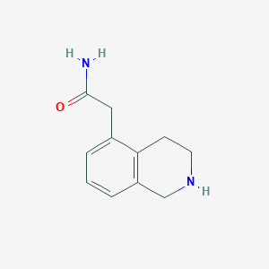 molecular formula C11H14N2O B1427353 2-(1,2,3,4-四氢异喹啉-5-基)乙酰胺 CAS No. 1894628-49-9