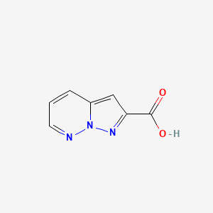 molecular formula C7H5N3O2 B1427354 吡唑并[1,5-b]哒嗪-2-羧酸 CAS No. 53902-75-3