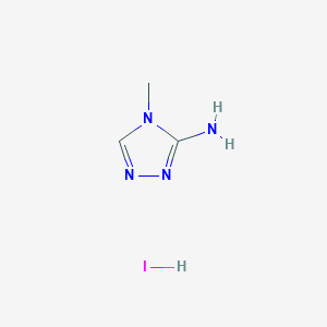 molecular formula C3H7IN4 B1427355 4-methyl-4H-1,2,4-triazol-3-amine hydroiodide CAS No. 857371-41-6