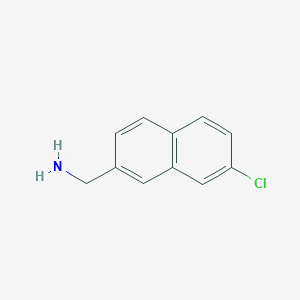 B1427357 2-(Aminomethyl)-7-chloronaphthalene CAS No. 1261732-17-5