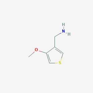 molecular formula C6H9NOS B1427362 (4-methoxythiophen-3-yl)methanamine CAS No. 1428233-70-8