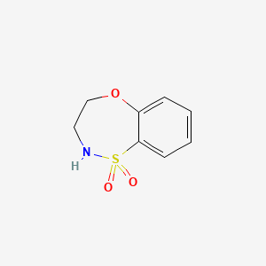 molecular formula C8H9NO3S B1427365 3,4-dihydro-2H-benzo[b][1,4,5]oxathiazepine 1,1-dioxide CAS No. 1799973-91-3