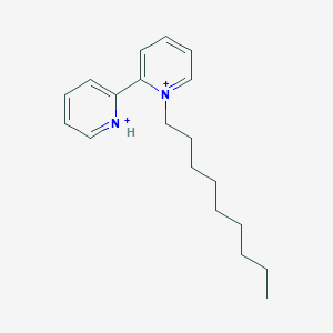 molecular formula C19H28N2+2 B14273669 1-Nonyl-2,2'-bipyridin-1-ium CAS No. 183957-78-0