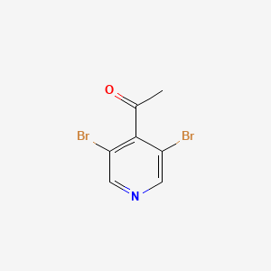 molecular formula C7H5Br2NO B1427370 1-(3,5-二溴吡啶-4-基)乙酮 CAS No. 870244-29-4
