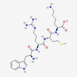 molecular formula C28H45N9O5S B14273766 L-Tryptophyl-N~5~-(diaminomethylidene)-L-ornithyl-L-methionyl-L-lysine CAS No. 164085-19-2