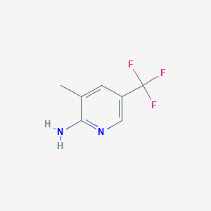 molecular formula C7H7F3N2 B1427379 3-Methyl-5-(trifluoromethyl)pyridin-2-amine CAS No. 945971-04-0