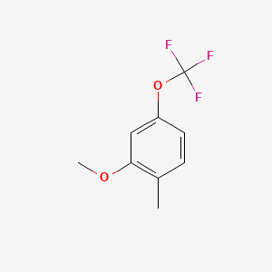 B1427380 2-Methyl-5-(trifluoromethoxy)anisole CAS No. 1261444-86-3