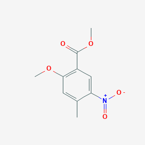 molecular formula C10H11NO5 B1427381 2-甲氧基-4-甲基-5-硝基苯甲酸甲酯 CAS No. 1057652-79-5