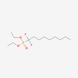 molecular formula C13H27F2O3P B14273840 Phosphonic acid, (1,1-difluorononyl)-, diethyl ester CAS No. 133839-35-7