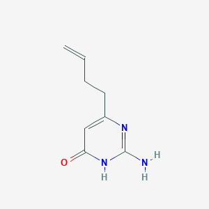molecular formula C8H11N3O B14273890 2-Amino-6-(but-3-en-1-yl)pyrimidin-4(1H)-one CAS No. 133078-41-8