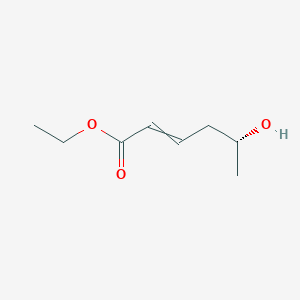 molecular formula C8H14O3 B14273894 Ethyl (5R)-5-hydroxyhex-2-enoate CAS No. 154568-29-3