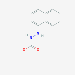molecular formula C15H18N2O2 B14273904 tert-Butyl 2-(naphthalen-1-yl)hydrazine-1-carboxylate CAS No. 166974-91-0