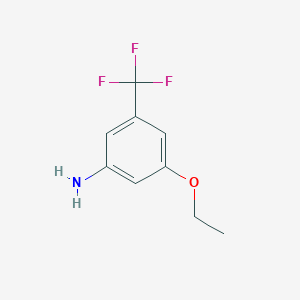 molecular formula C9H10F3NO B1427393 3-乙氧基-5-(三氟甲基)苯胺 CAS No. 1429903-76-3
