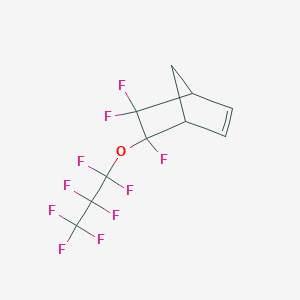 molecular formula C10H6F10O B14273934 Bicyclo[2.2.1]hept-2-ene, 5,5,6-trifluoro-6-(heptafluoropropoxy)- CAS No. 154717-36-9