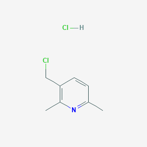 molecular formula C8H11Cl2N B1427394 3-(Chloromethyl)-2,6-dimethylpyridine hydrochloride CAS No. 582303-11-5
